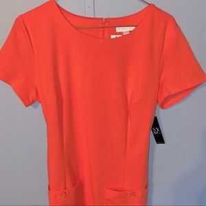 Pink Polyester NY&Co. Med Midi Business Dress NWT